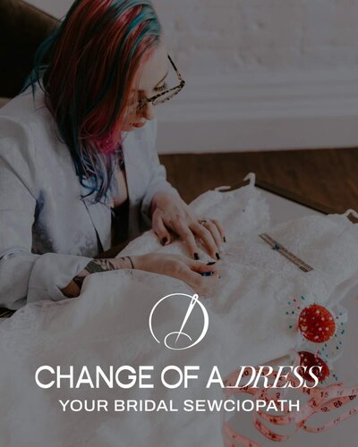 Logo design for Change of a Dress, a seamstress in Fort Collins, Colorado