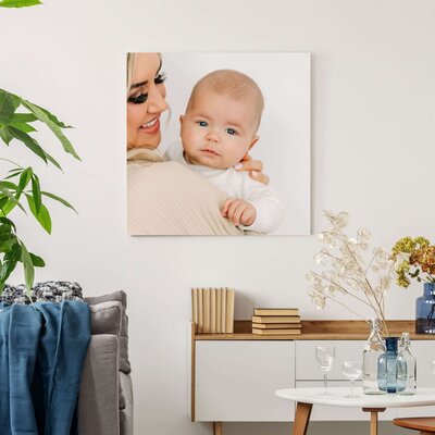 framed photo of baby boy on mom shoulder captured by Springfield MO baby milestone photographer Jessica Kennedy of The XO Photography