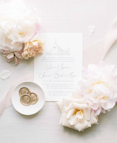 luxury wedding invitations photographed by Tracy Parrett Photography