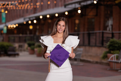 Urban Vibe for this senior portraits in downtown Raleigh at the City Market.