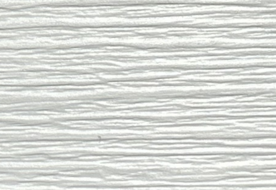 A color swatch of white board and batten vinyl siding from perry Vinyl windows & doors