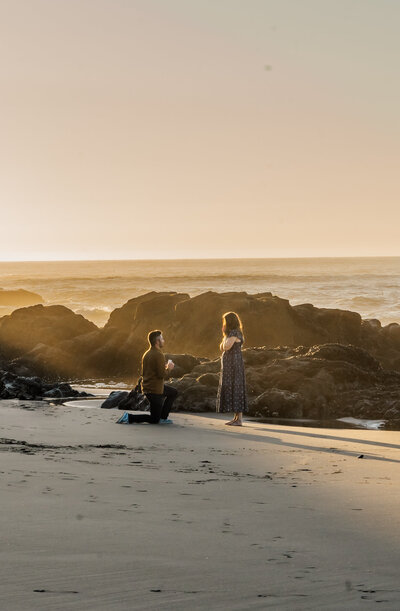 Proposal shot captured at Fogarty Creek State Park 
