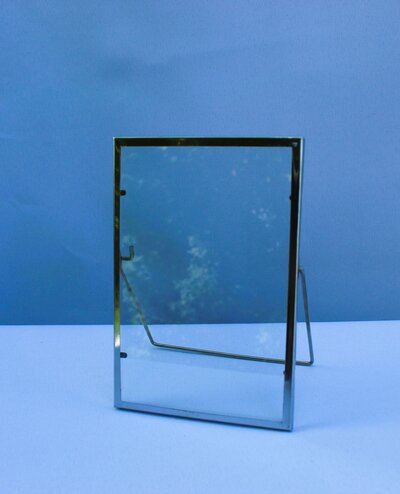 silver glass picture frame for rent
