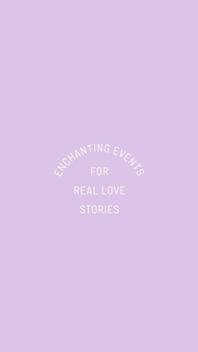 Spell Events lavender submark logo on a purple background