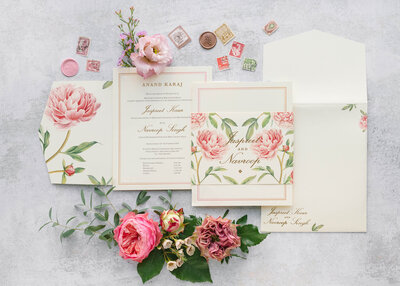 Beautiful floral invitation