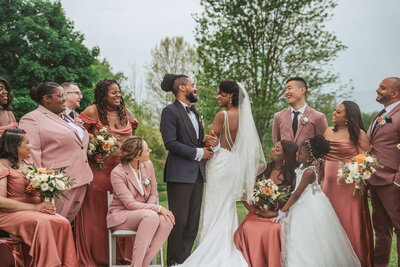 fine art photography of bridal party - baltimore wedding photographer
