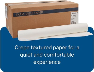 Exam Table Paper - Affordable and hygienic table paper—perfect for busy practices and keeping your space clean. (Category: General Supplies)