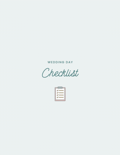 Wedding Duo Wedding Day Checklist