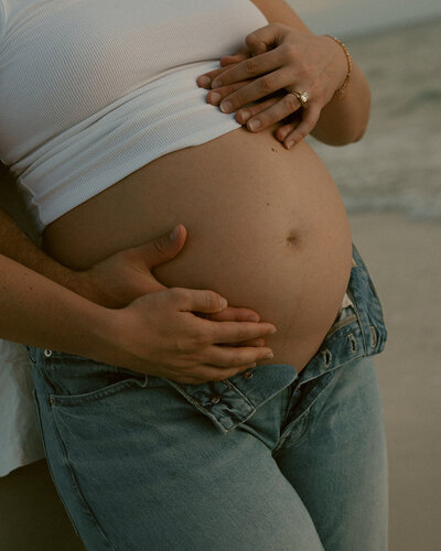 A cinematic maternity shoot with Tia and Ryan. Sarasota, FL. Siesta Key.