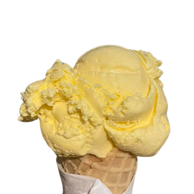 scoop of mango ice cream