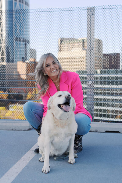 Girl-and-her-yellow-lab-dog