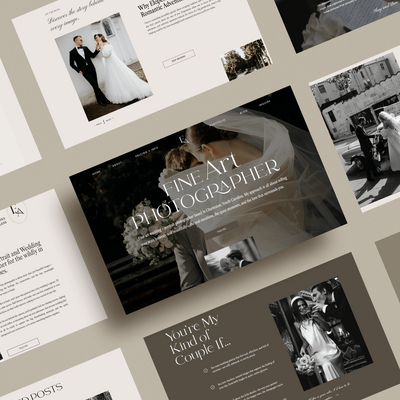 Emma Showit website template for photographers featuring a modern, elegant design—perfect for wedding and editorial portfolios that attract dream clients.