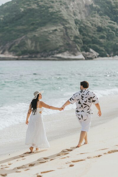 Couple on Beach Honeymoon