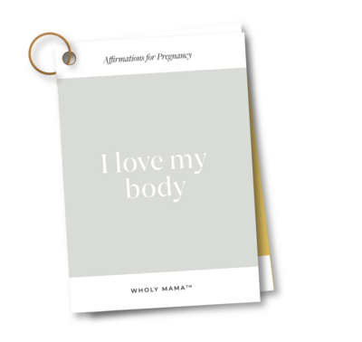 Wholy Mama Birth Affirmation Cards_Affirmations Mockup copy 2