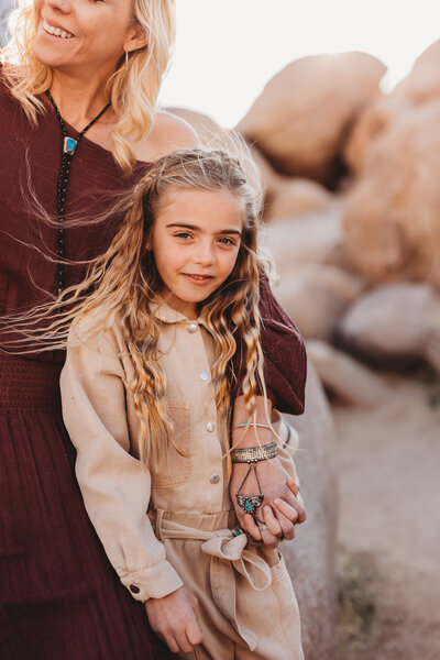 family photos in the joshua tree desert