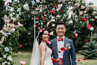 wedding celebrant arranges for live musicians to play during the ceremony, adding a touch of elegance and romance