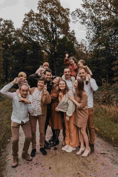 familie tijdens familieshoot