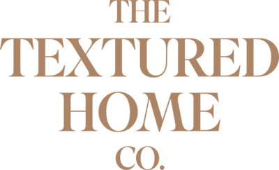 A modern serif font with words "The Textured Home Co."