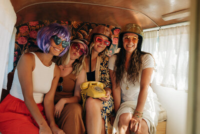 June Bus Huckleberry and June photo booth for events in Sonoma County California and beyond!