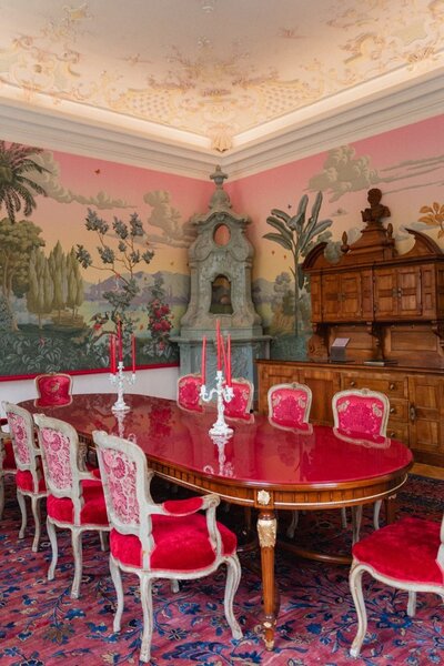 Red Salon at Leopoldskron Palace Salzburg