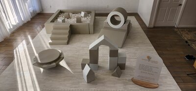 Gray and White Softplay Gilbert