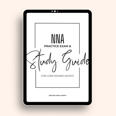 digital download of NNA study guide and practice exam for loan signing agents