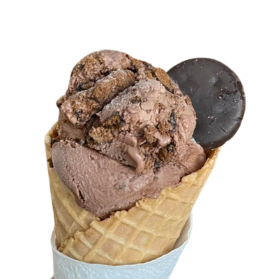 scoop of thin mint ice cream