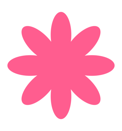 Hot pink 8 petal flower