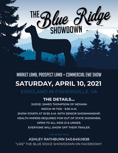 Blue Ridge Show Down Flyer