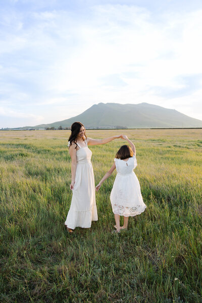 kassy and daughter dancing photo