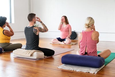 Breath teacher at front of class