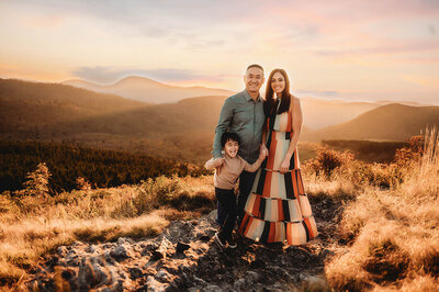 Family Photos on the Blue Ridge Parkway in Asheville, NC.