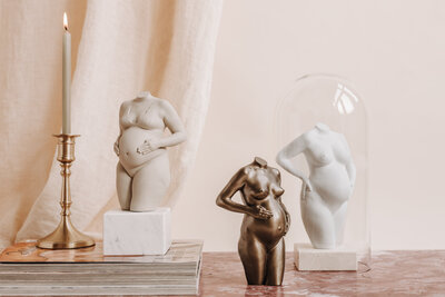 3D bronzen beeldje zwangerschap
