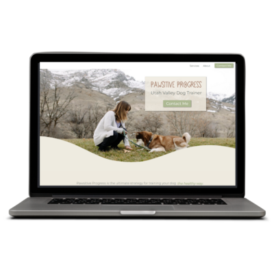 Custom website created for utah dog trainer