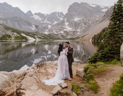 Ashley and Nic's Lake Isabelle, Colorado elopement