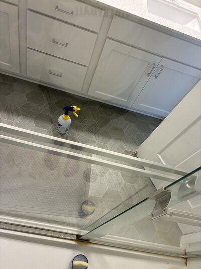 After image of a sparkling clean floorboard