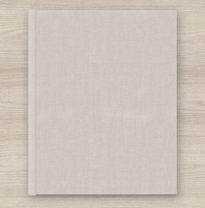 Full linen light pink album cover option.