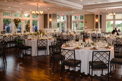Inside  a wedding Chevy Chase Country Club in Wheeling, IL
