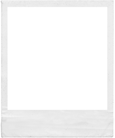 White polaroid photo frame