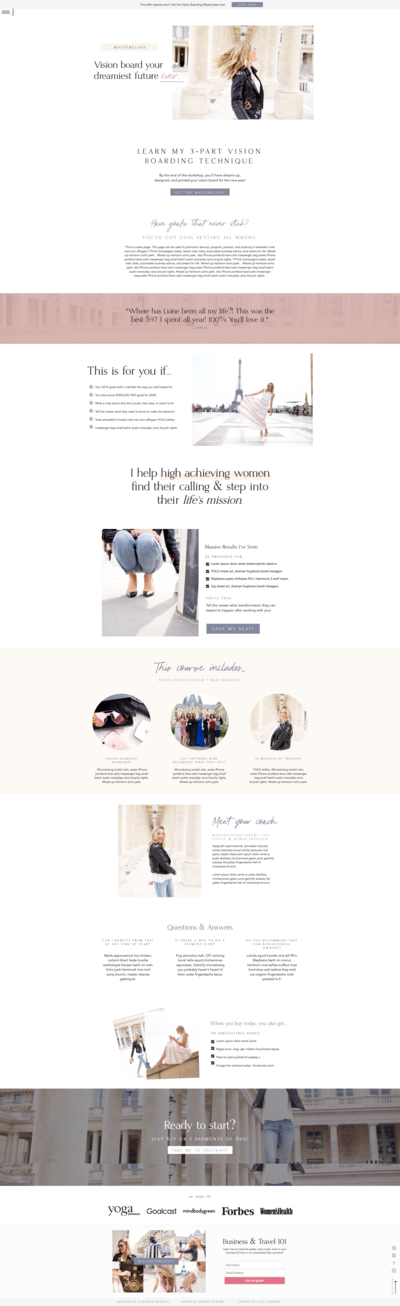 Mya Walker Webdesign by Sinnfluencers