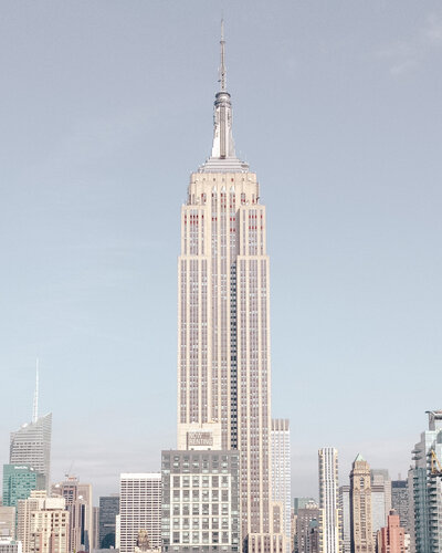 view of empire state building in New York by Sandy Cluzaud