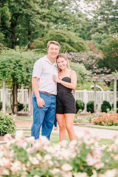 Engagement session at Birminghams beautiful botanical gardens