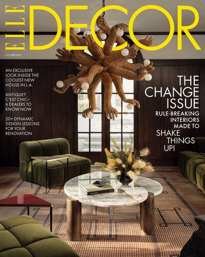 Elle Decor Magazine Cover for Palm Springs Residential Design Architect