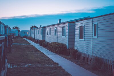 exterior of mobile homes