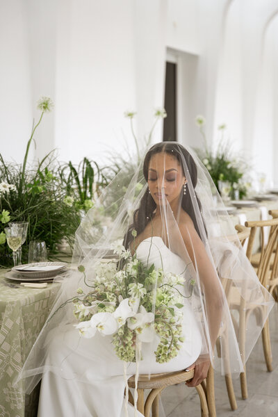 Luxury bridal portraits at the Milwaukee Art Museum.