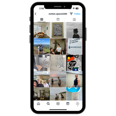 Profile grid before shot of a client working with the social connection in south west vic.