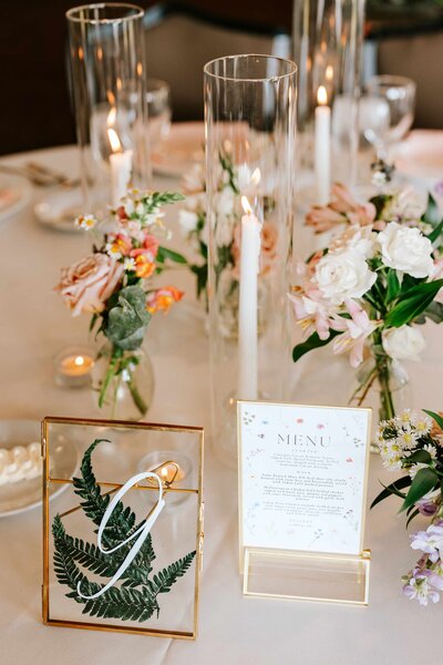 Elegant Wedding Table Numbers