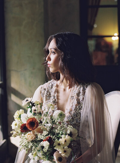Bride and Bouquet | Nicole Chapman Design