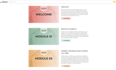 DCA 2024 - Start From Scratch Modules - 1A