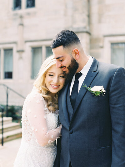 Bride and Groom at a golf course  wedding